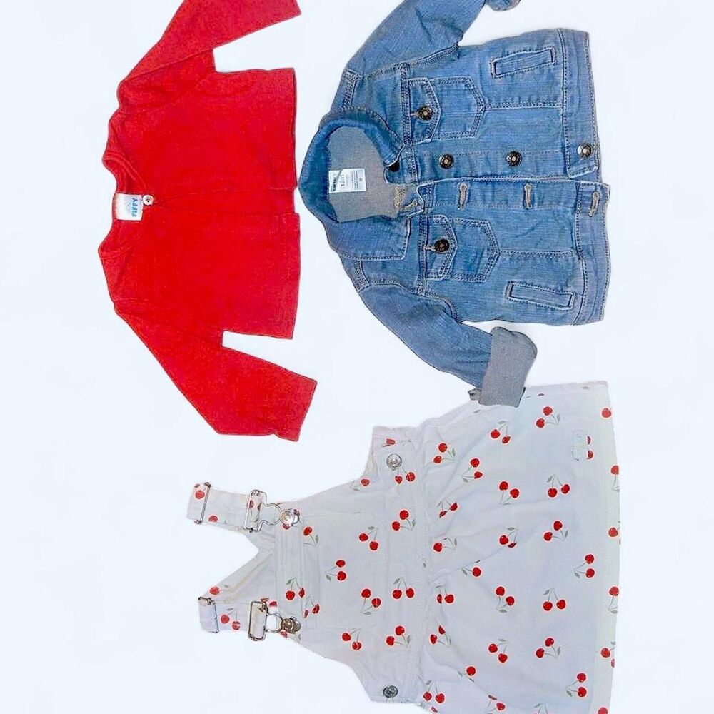 7 For All Mankind Cherry Overall 18M Bundle
